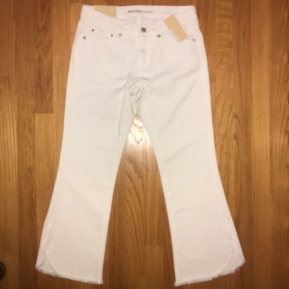 Michael Kors cropped flare white jeans - Picture 4 of 6